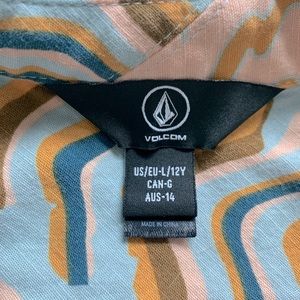 Volcom boys button down sz lg youth 12